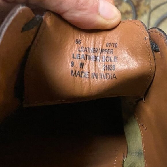 Stafford Mens Boots 9W Dix Chukka Wing Tip Brown Letaher Lace Up Classic - Picture 2 of 16